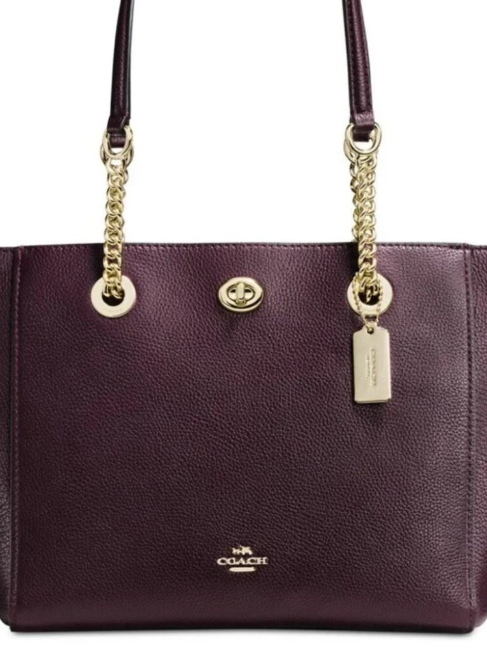 New Coach Ashley Brown Leather Shoulder Bag Purse